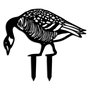 Aberto Design Goose 02 Decoración de Exterior Negra